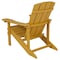 Flash Furniture Yellow Poly Resin Adirondack Chair 4PK 4-JJ-C14501-YLW-GG - alternate 6